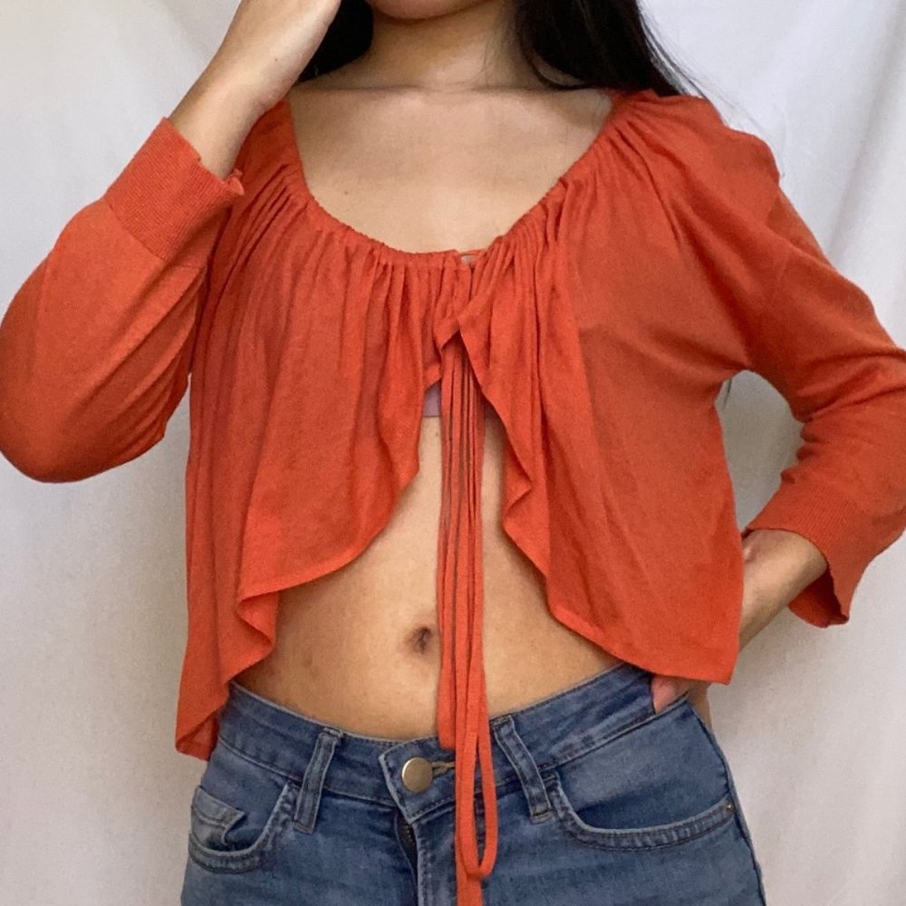 Free People Cropped Cardigan